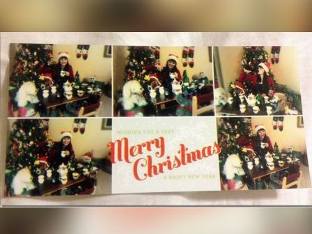 Perempuan Ini Kreasikan Kartu Natal versi Jomblo